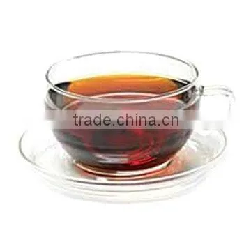 Glass Cup And Saucer