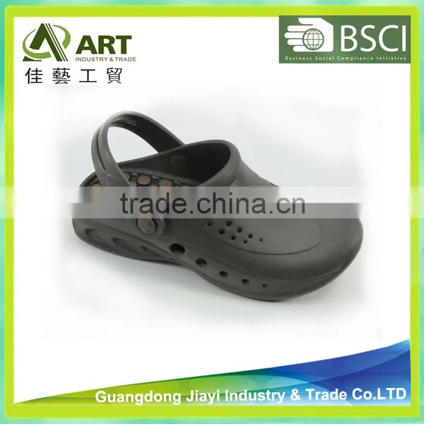 Men EVA Garden Clog Shoes Solid Color Massage Slipper photo-4