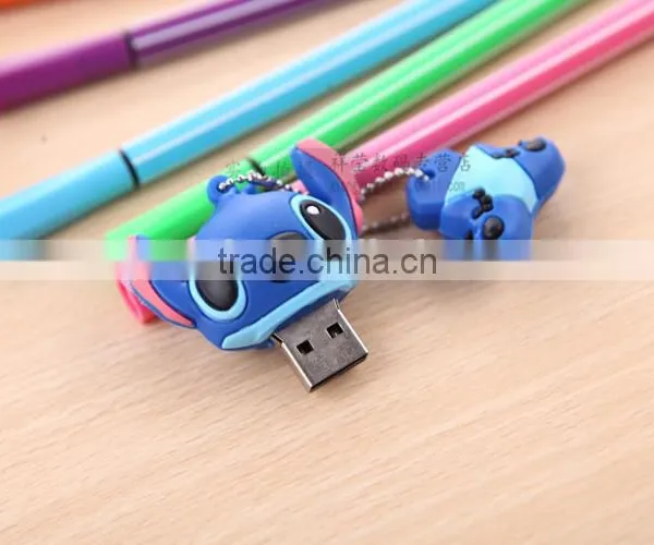 Stitch Japan Cartoon Themed PVC Usb Flash Drive Free Sample Logo,Custom Promotional Memory Stick With Metal Case photo-3