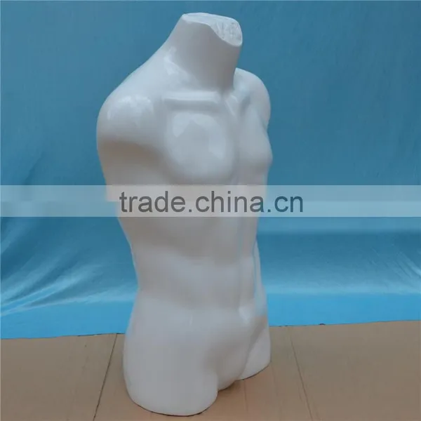 Wholesale Luxury Glossy White Custom Men Mannequin Torso photo-2
