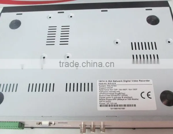 RJ-45 1U 16CH Network Digital Vedio Recorder 16channel Nvr Support ONVIF P2P photo-4