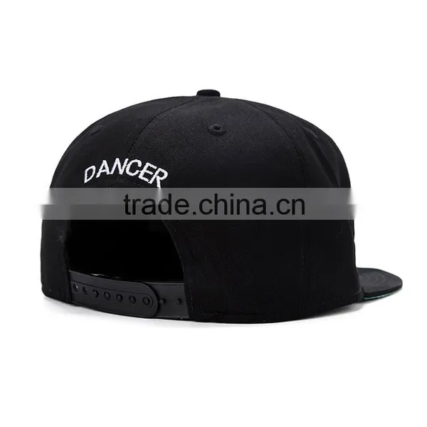 Custom Flat Peak Design Your Own Snapback Cap With 3d Embroidery photo-3