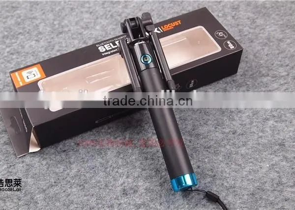 2015 NewExtendable Bluetooth Selfie Stick Handheld Selfie Monopod Stick With Built-in Bluetooth Remote Shutter for IPhone photo-3