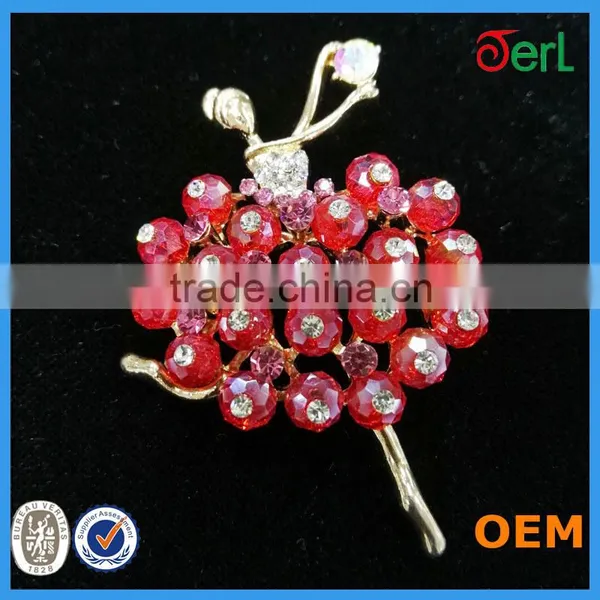 Beautiful Girl Brooh Rhinestone Brooch For Wedding In Bulk photo-2
