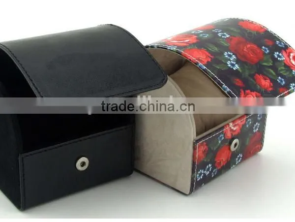 2016 Good Quality Unique Single Leather Watch Box With Pillow photo-4