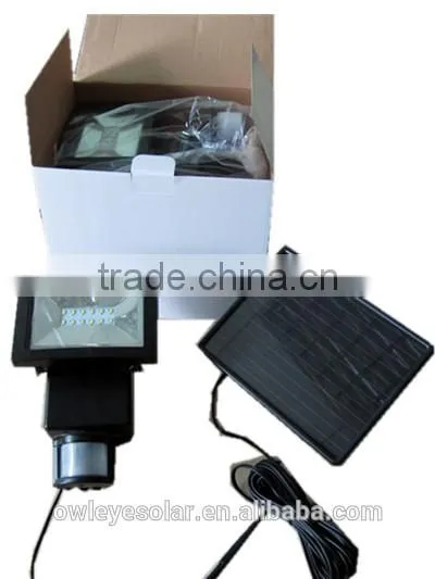 Solar LED Infrared Sensor Light /glass and Aluminum Alloy Solar Led Infrared Lights for Crafts/100 Detection Angle Solar Sensor photo-2