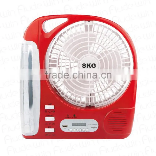 8inch Rechargeable Emergency Fan Light & Speaker(283) photo-2