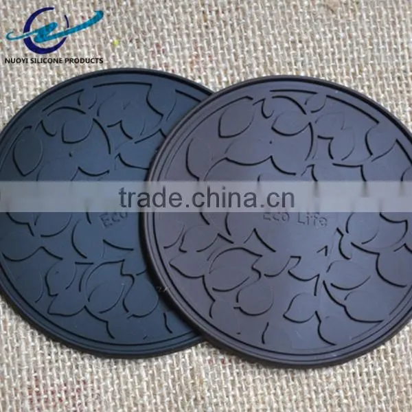 FDA & LFGB High Quality Round Silicone Mat for Coffee Cup photo-2