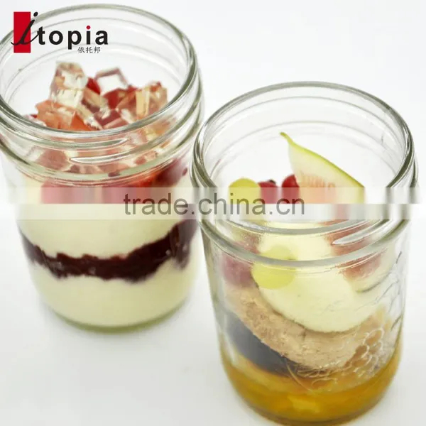 240ml Engraving Clear Glass Mason Jar With Handle photo-4