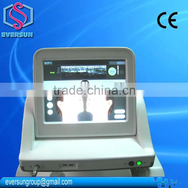 HIFU Express with Medical High quality grade Focused transducer and 4/7/10 Frequency high level quality HIFU old wrinkle dipel