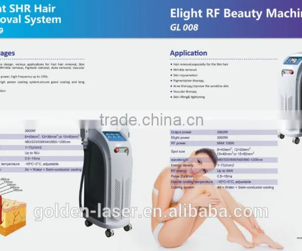 Elight SHR Hair Removal Machine Permanent Hair Removal Hot Sale photo-5