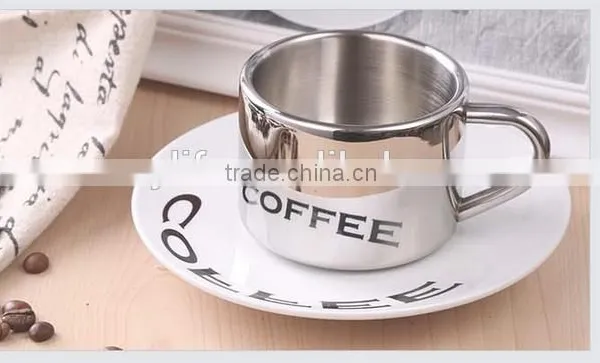 Promotional Custom Double Wall Stainless Steel Coffee Mug With Handle photo-4