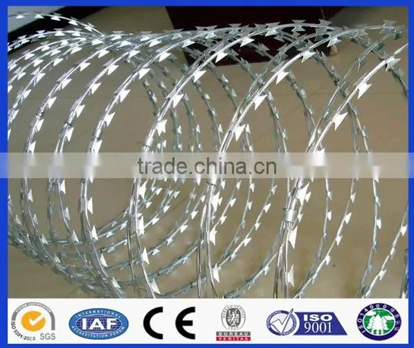 Cheap Safety Netting Galvanized Stainless Steel Razor Barbed Wire photo-2