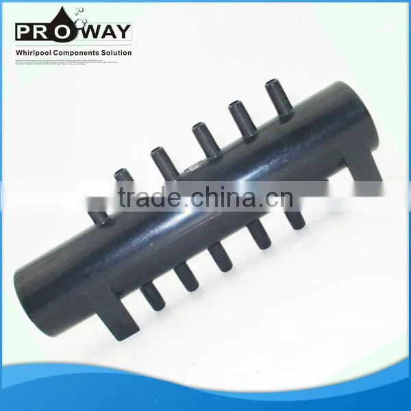 Black 12 outlets hot tub manifold PVC Manifold adapter