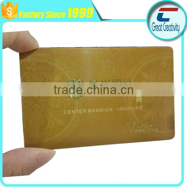 Perfect Printed Plastic VIP Business Card With Gold Hot Foil Stamping photo-2