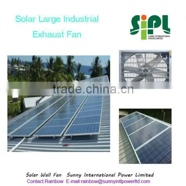 Vent Tool 300W Wall Mounted Solar DC Heat Extractor Solar Axial Ventilation Fan photo-6