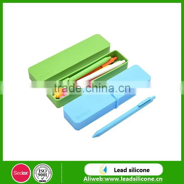 Fashion Convenience Designs Silicone Pencil Case With Pen for Students photo-2