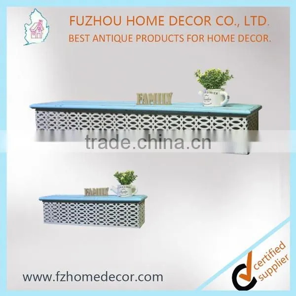 Wrought Iron Decorative Metal Wall Shelf Under Laser Cut photo-2