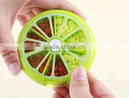 Cy273 Health Care Medicine Pill Box Lemon Shaped Sort Vitamin 7 Day Weekly Holder Tablet Storage Case Container Cases Travel photo-6