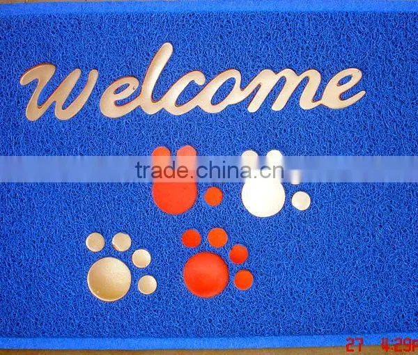 Blue Cartoon Printed Durable Ployester Washable Floor Mat photo-2