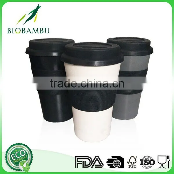 Best Design Eco-friendly Hot Selling Bamboo/rice Fiber Travel Coffee Cup photo-2
