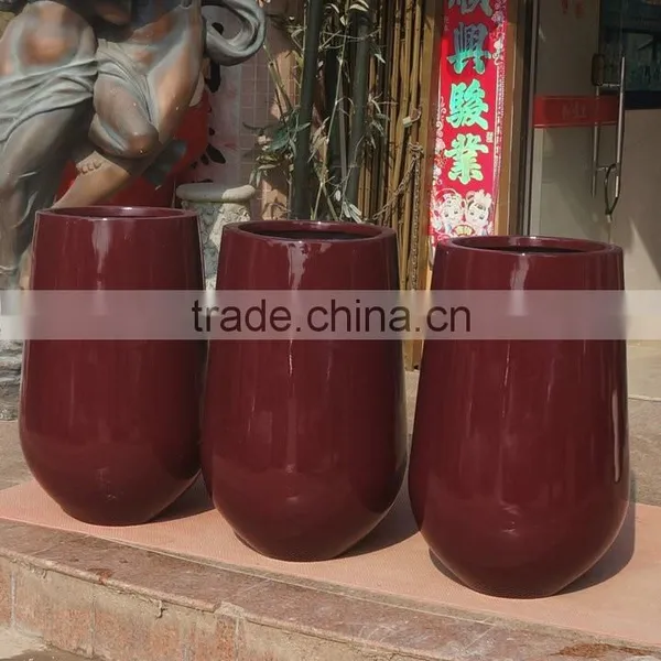 Modern Fiberglass Round Strong Pot photo-5