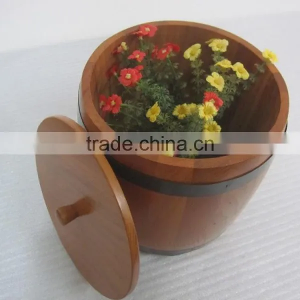 Handmade Small Decorative Wooden Coffee Barrel for Crafts