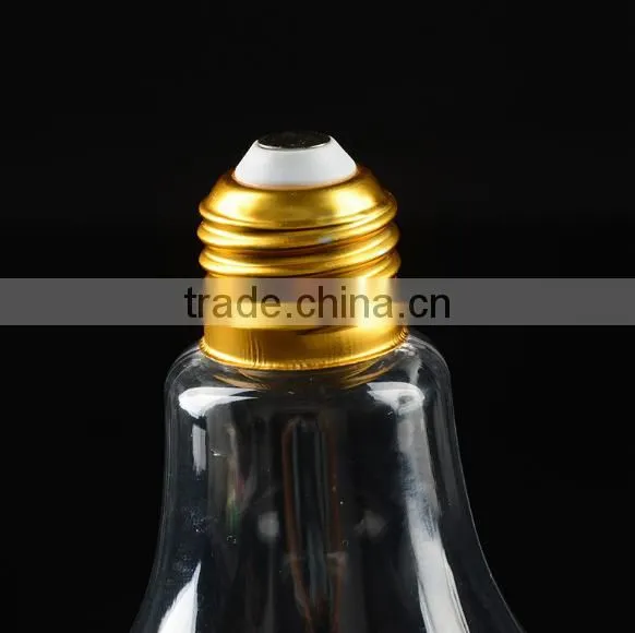 Clear Light Bulb Drinking Bottle With Metal Screw Cap photo-4