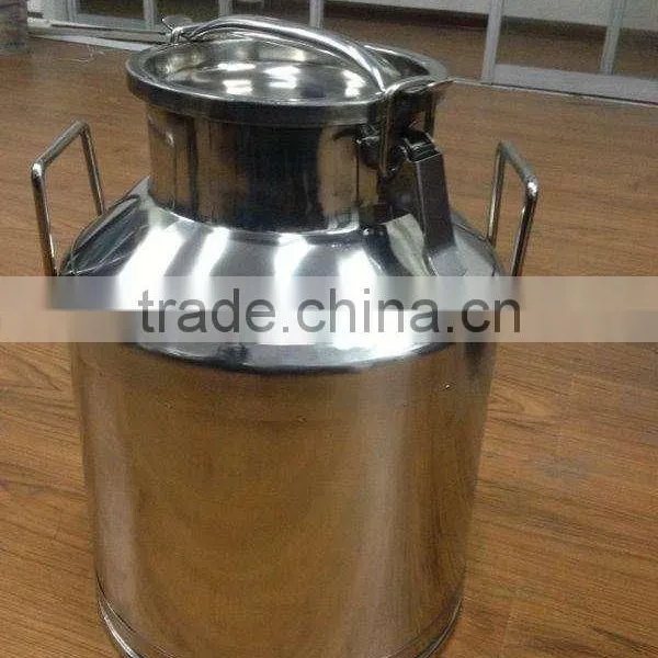 High Quality Mirror Polished Food Sanitary 304 Stainless Steel Milk Can photo-5