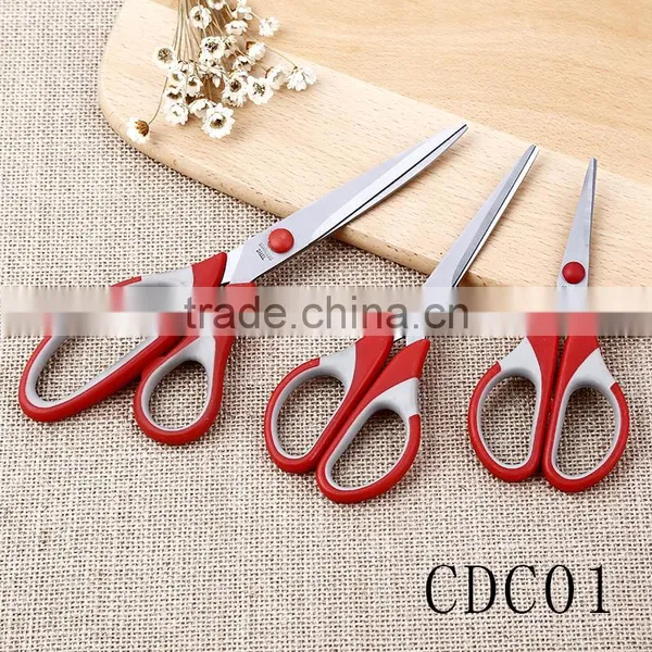 High Quality Rubber and Plastic Scissors Office Scissors Sets photo-4