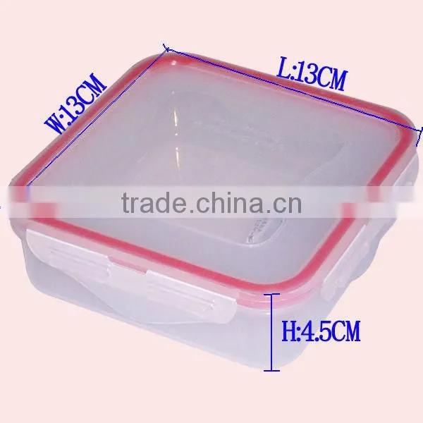 Convenient Square Type Plastic Food Storage Container Crisper With Leakproof Cover photo-3