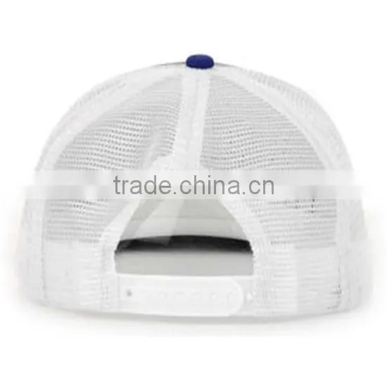 5 Panels Embroidered Patch Flat Brim Trucker Cap / Hat photo-4