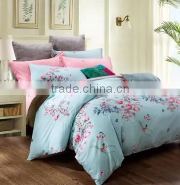 Floral Pattern Pure Cotton Printed Bedclothes Bed Linen /bedding Set photo-5