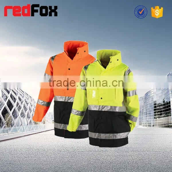 Pvc High Visibility Women Safety Rain Coat photo-4
