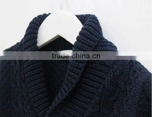 Fashion Lapel Collar Baby Boys Pattern Knitwear Cotton Children Cardigan Knitwear photo-3