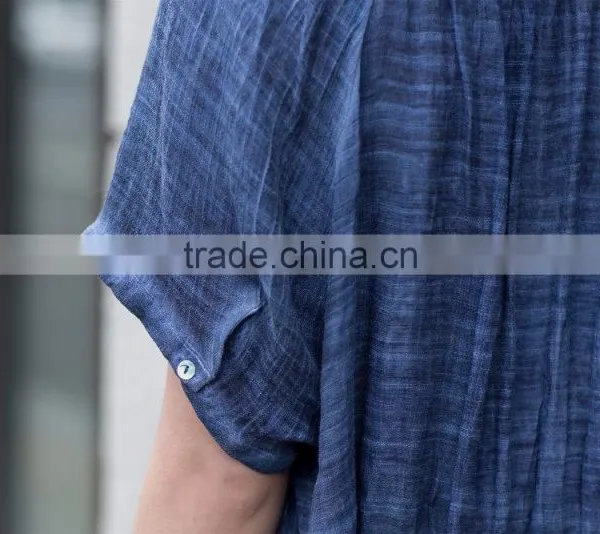 Casual Blouse for Young Lady Fat Lady Dress Latest Summer Shirt Loose Style Blouse for Young Ladies photo-6