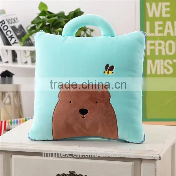 Custom Logo Funny Cute Polyester Embroidered Pillow photo-4