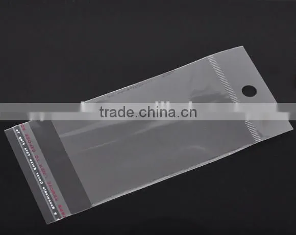 Transparent Plastic Self Adhesive Seal Bags W/Hang Hole
