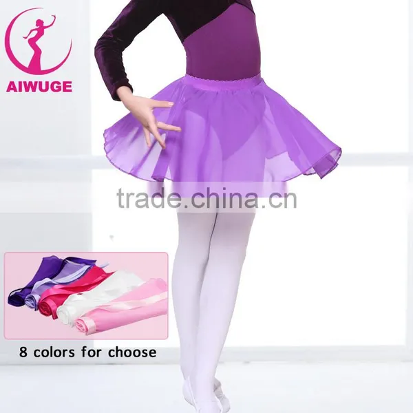 8 Colors Chiffon Pettiskirt Girls Transparent Chiffon Ballet Skirt Lyrical Ballet Skirts photo-4