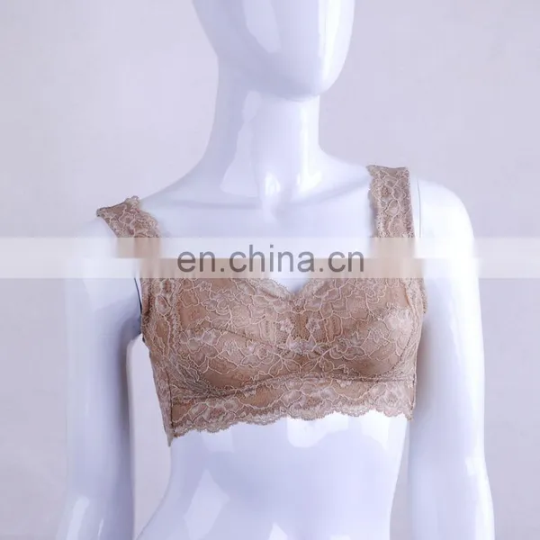 China Manufacturer Elegant Young Lady Brown Underwire Camisole Bra photo-6