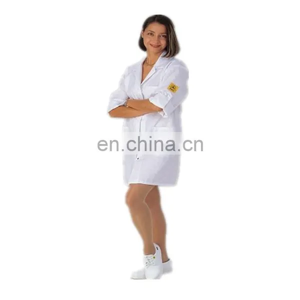 Complete In Specifications AntistaticGarments ESD Smock Standard 3/4 ESD Antistatic Smock