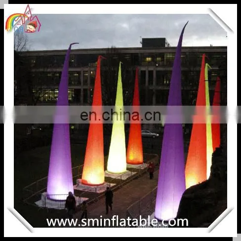 High Quality Inflatable Led Cone, Party Led Colomn for Advertising , Stage Lighting Tower Horn for Decor photo-3