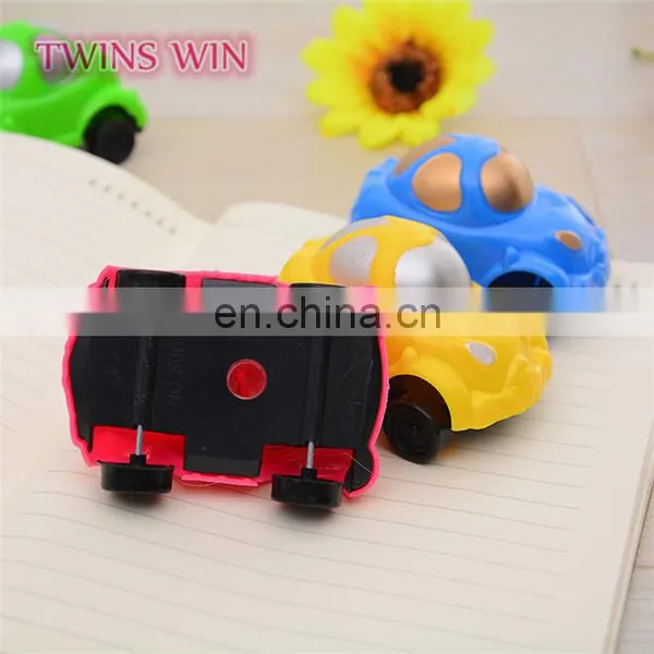 Logo Printed Custom Korean Stationery Wholesale Cute Fancy Car Shaped Plastic Mini Cosmetic Pencil Sharpener Mixed Colors photo-3