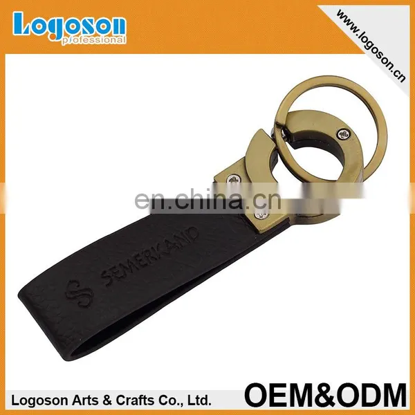 Promotional Souvenirs Custom Leather Keychain Keyring photo-6