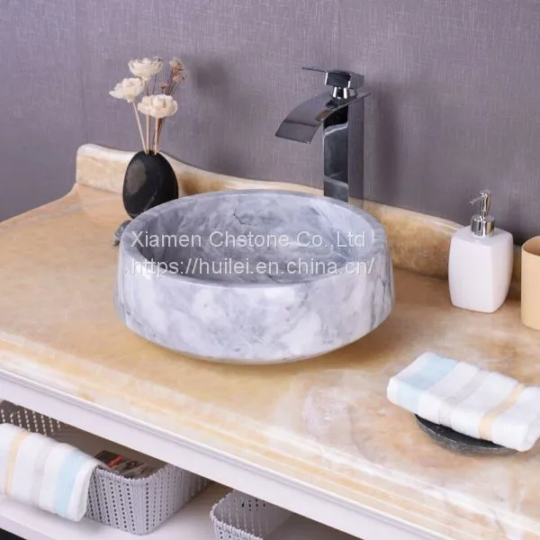 Carrara White Marble Sinks,China White Marble Bathroom Basins photo-2