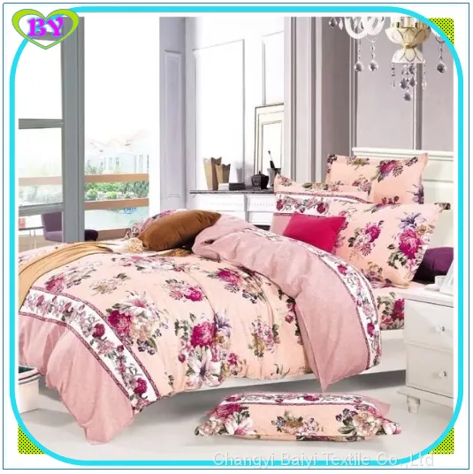 100% Polyester Mattress Fabric Printed Brushed Fabric for Bedding/home Textile photo-2