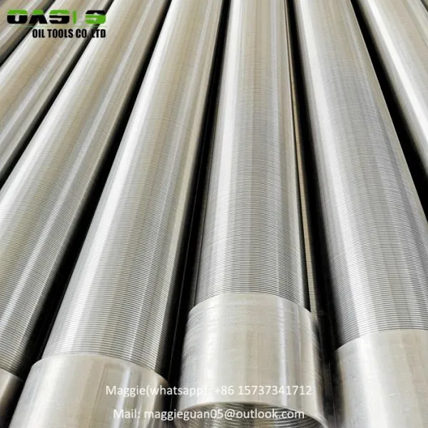 Hot Sell Wine Gas Water Well Used Wedge Wire Screen Filter Water Well Screening