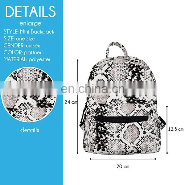 New Arrival 9 Inch Ladies Light Weight Mini Backpack Girls Cute Backpack Bag For Party photo-4