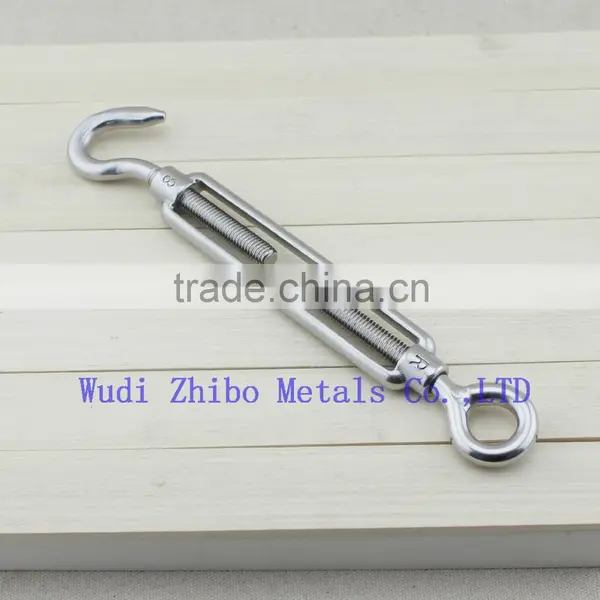 Hot Sale rigging hardware stainless steel US Type turnbuckle with high quality