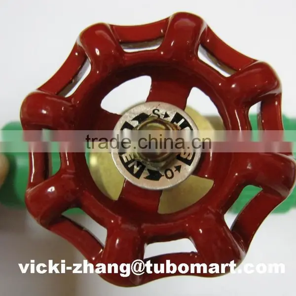 PPR Gate Valve Brass Gate Valve With PPR 2 Sides Union From PPR Factory by DIN8077/8078 photo-3